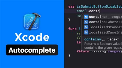 Autocomplete Xcode