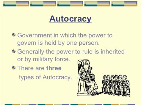 autocracy type of government