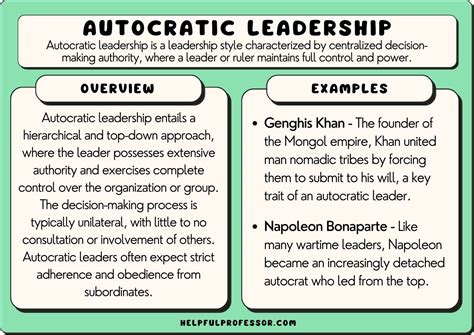 autocratic leadership style definition