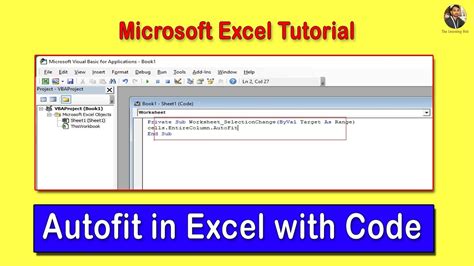 autofit in excel using view code
