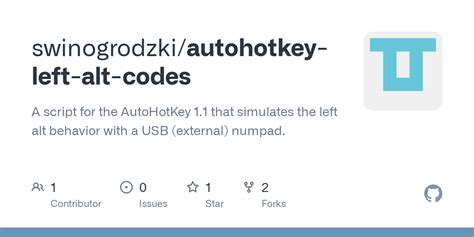 Autohotkey Left Alt