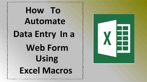 automate data entry from web to excel
