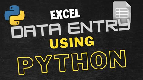 automate data entry using python