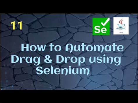 automate drag and drop using selenium
