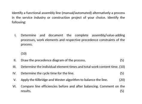 Automated Assembly Questions
