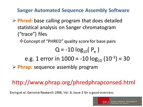Automated Sequence Assembly Software