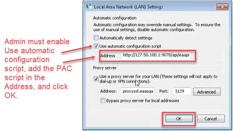 Automatic Configuration Script Proxy