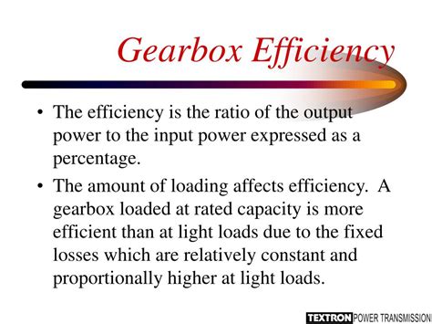 Automatic Gearbox Efficiency