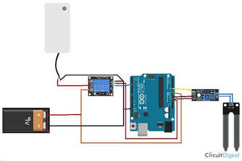 Automatic Irrigation System Using Arduino Circuit Diagram