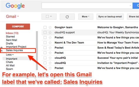 automatic labels in gmail