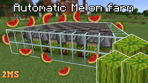 Automatic Melon Farm Minecraft Bedrock