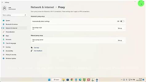 Automatic Proxy Setup On Or Off
