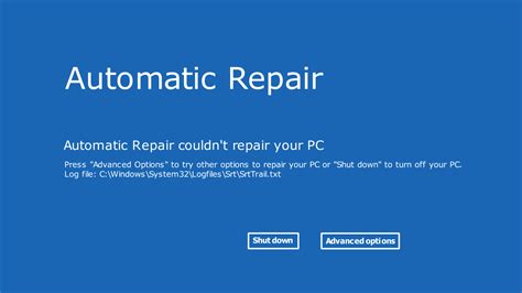 automatic repair couldn't repair your pc fix