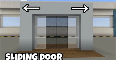 Automatic Sliding Door In Minecraft