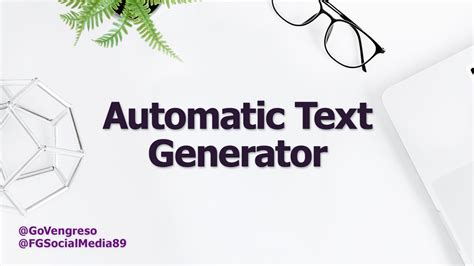 Automatic Text Generator