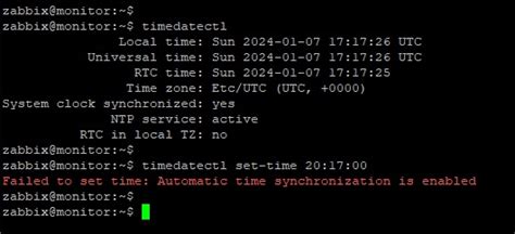 Automatic Time Synchronization Linux