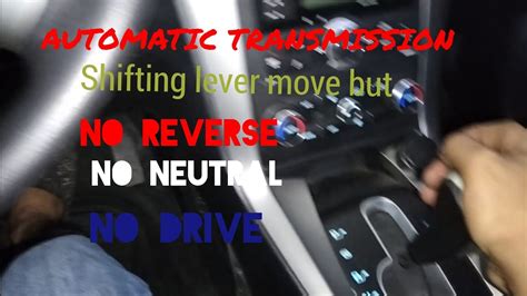 Automatic Transmission No Drive