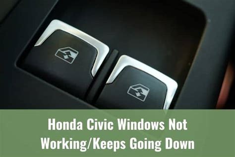 Automatic Window Keeps Going Down