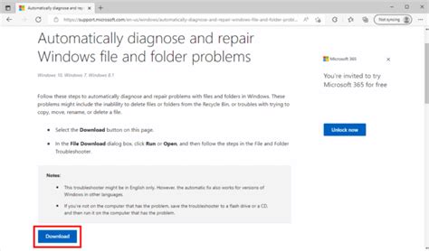 Automatically Diagnose And Repair Windows File And Folder Problems