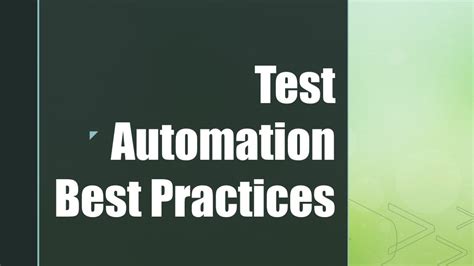automation best practices ppt
