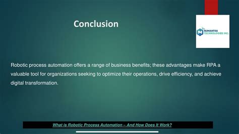 Automation Conclusion