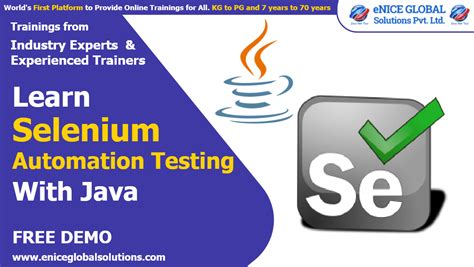 automation testing selenium with java course