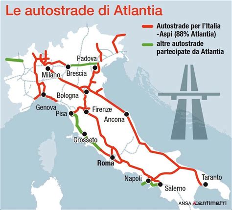 autostrade per l'italia percorso