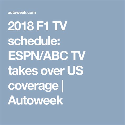 autoweek racing schedule on tv