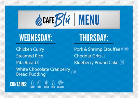 Autry Tech Cafe Blu Menu