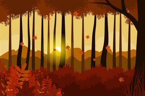 Autumn Illustration Background: Embracing The Beauty Of The Season