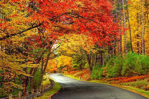 autumn foliage road trip new england
