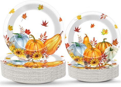 autumn paper plates