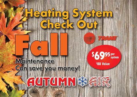 autumn specials for heating in sacramento