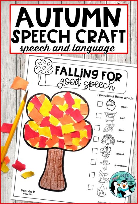 autumn speech and language ideas