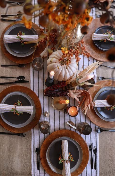 Autumn Table Settings