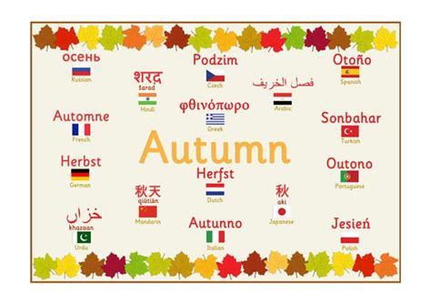 autumn translation in different languages