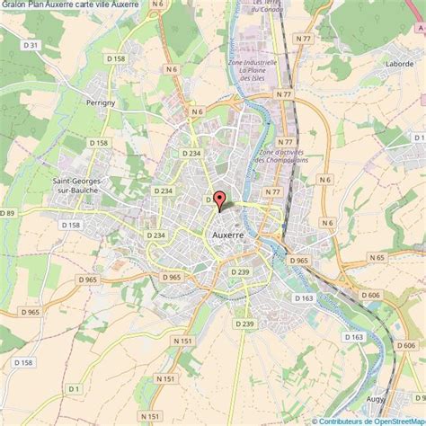 Plan de Auxerre Voyages Cartes