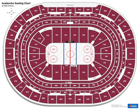 avalanche nhl tickets seating chart