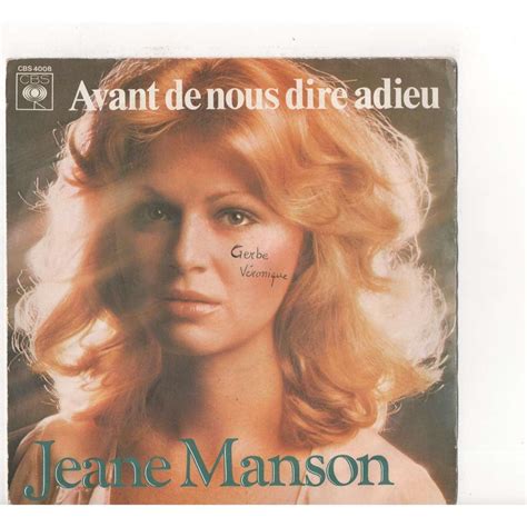 Avant de nous dire adieu/i love you.france by Jeane Manson, SP with
