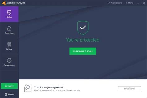 avast free antivirus 2023 features