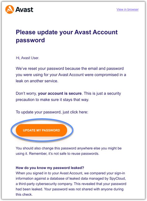 avast my account details