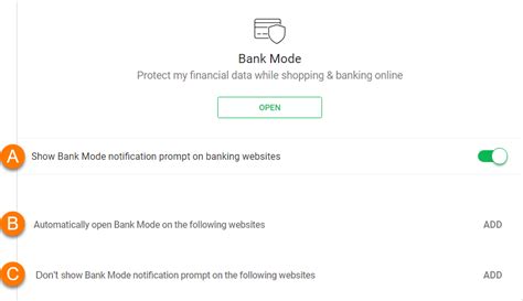 avast secure browser bankmodus