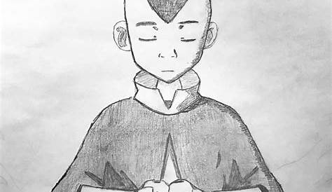 Avatar Anime Drawings Aang Sketch TheLastAirbender Dessin Facile Animaux Image Drole