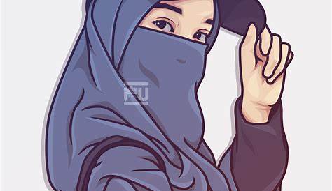 Hijab Vector Anime muslim, Girls cartoon art, Hijab cartoon