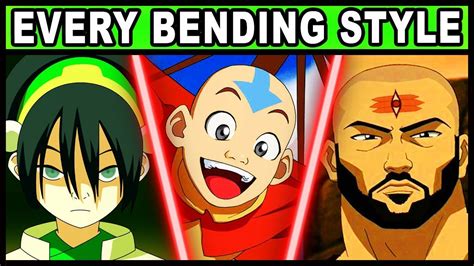 avatar the last airbender all bending styles
