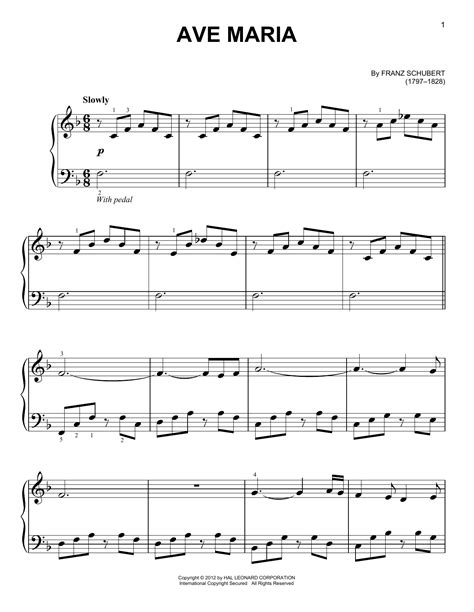 ave maria partition piano pdf