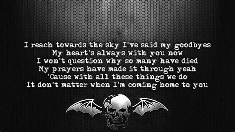 Avenged Sevenfold Gunslinger Lyrics HD YouTube