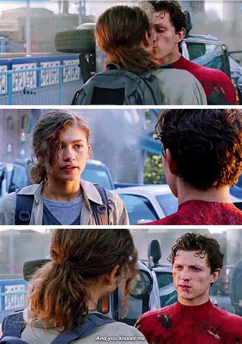 mj & peter are so cute and shy, i love them Marvel