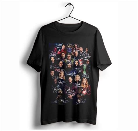 avengers endgame poster signature t shirt