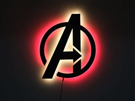 Avengers Logo Wall Light